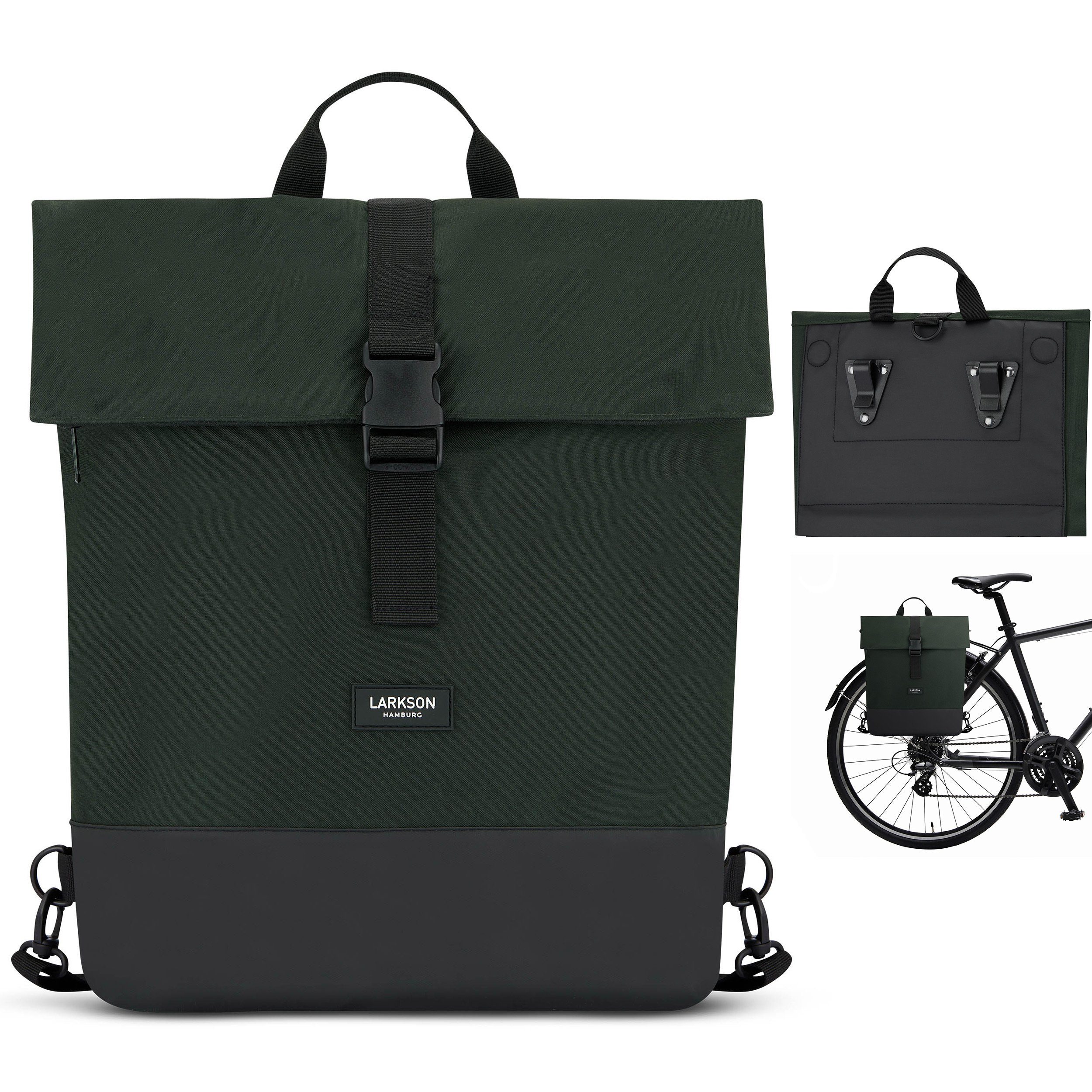 LARKSON Fahrradtasche Tammo Bike Fahrrad Rucksack Gepäckträger, Rucksack und Gepäckträgertasche, Wasserabweisend