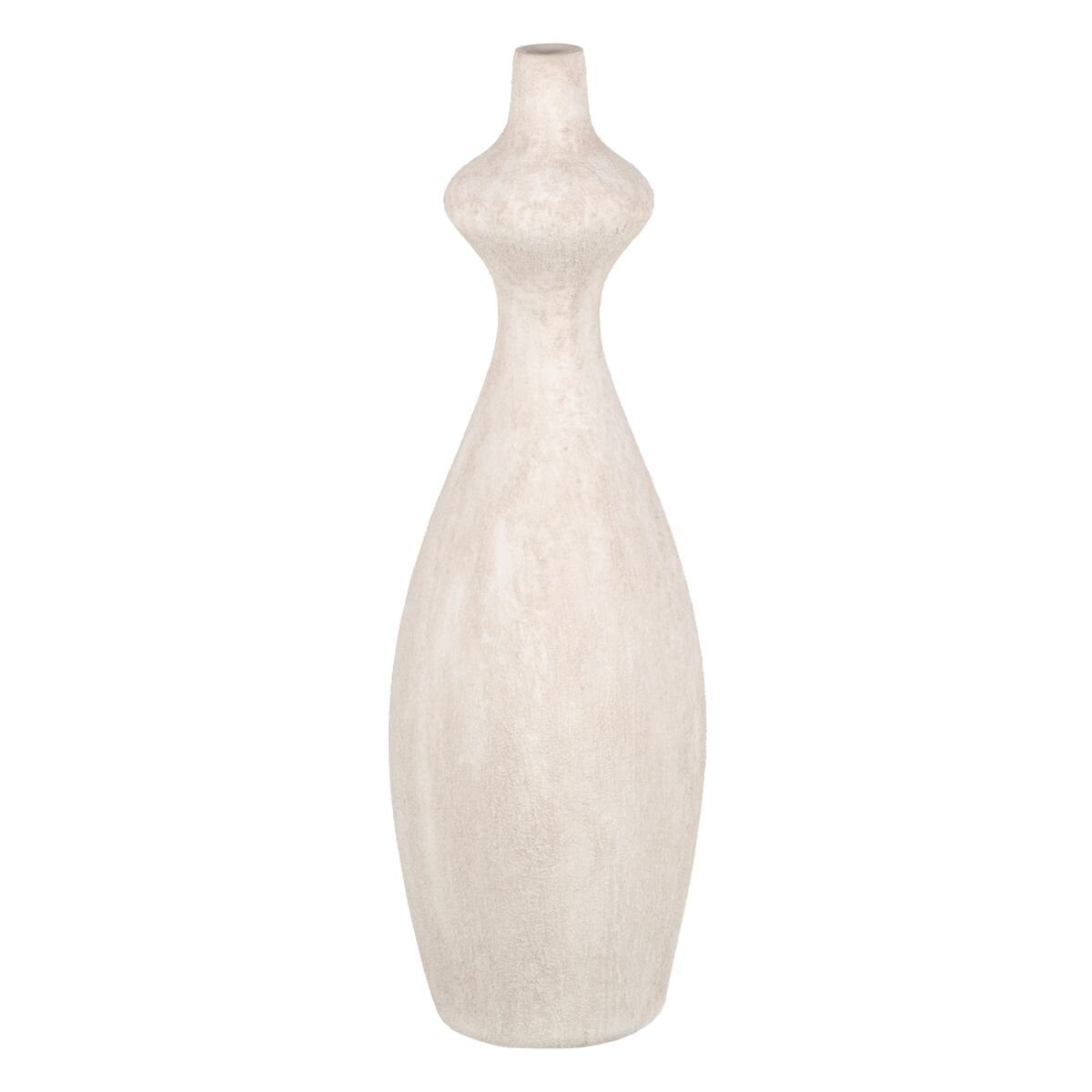 Bigbuy Dekovase Vase Creme aus Keramik Moderne 13 x 13 x 60 cm