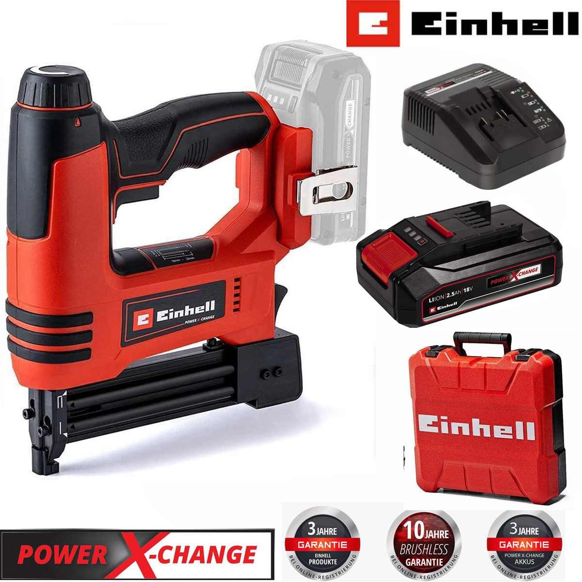 Einhell Akku-Tacker Nagler TE-CN 18 Li -18V,Tacker und Nagler mit Akku 2.5A günstig online kaufen