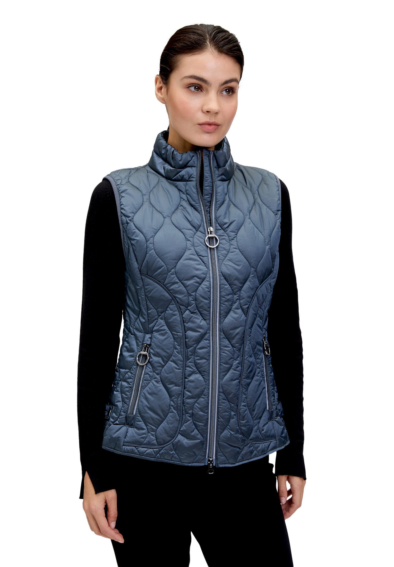 Betty Barclay Strickweste Damen mit Stehkragen
