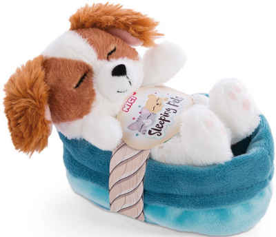 Nici Kuscheltier Sleeping Pets, Welpe Cockerspaniel, 12 cm, im Körbchen