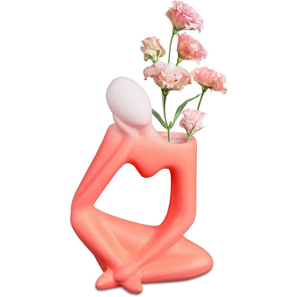 TUWENA Dekovase Blumenvase Keramik-Denker-Vase für die Wohnraumdekoration