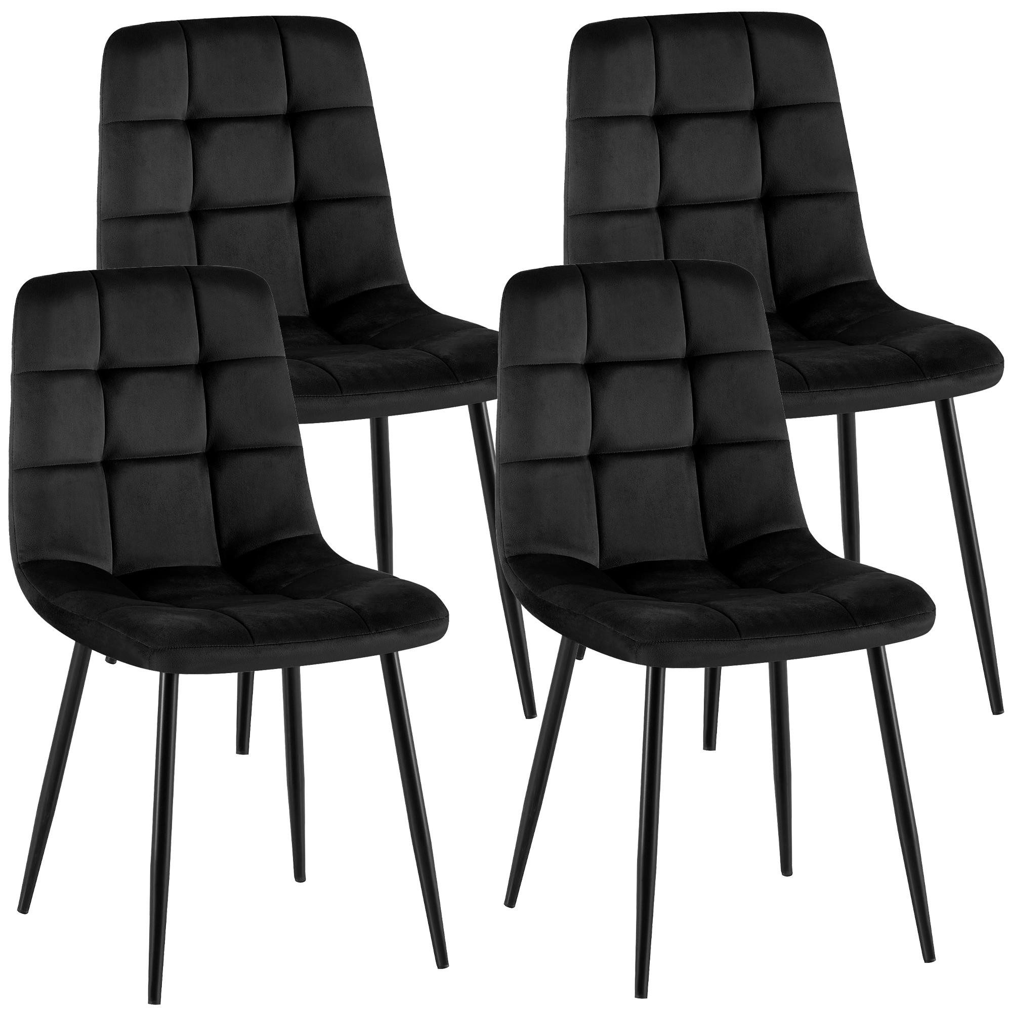 CLP Esszimmerstuhl Antibes (4er Set), mit Samtbezügen, bis 150 kg