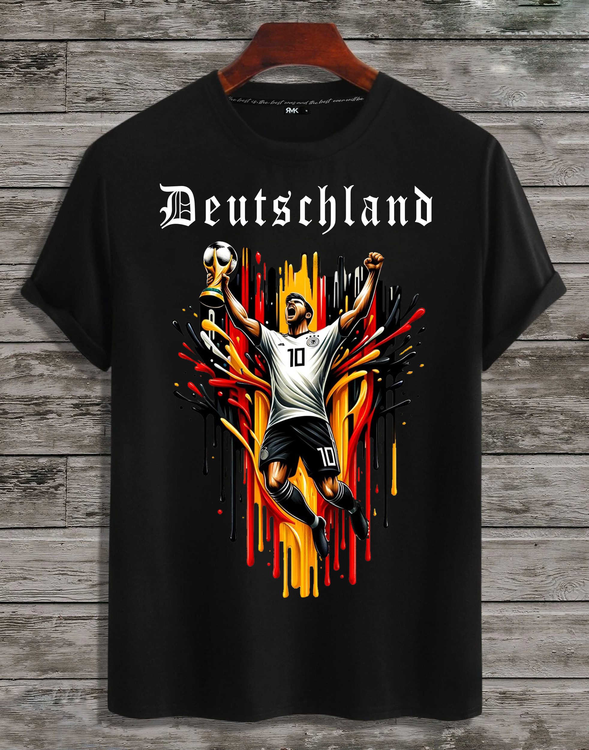 RMK T-Shirt Herren Shirt Fan Trikot Rundhals Fußball Deutschland Germany EM aus Baumwolle