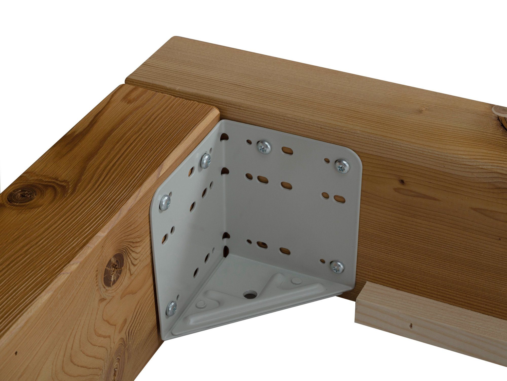 Moebel-Eins Massivholzbett, CURBY Balkenbett mit Kopfteil, Wangenfuß, Material Massivholz