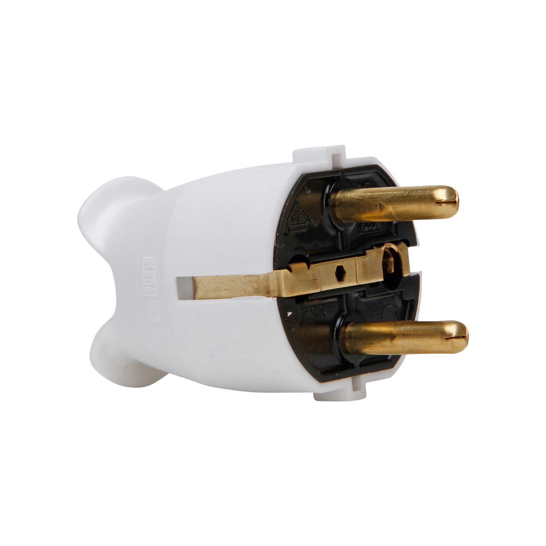 Kopp Schuko-Stecker KOPP Schutzkontakt-Stecker 175701009, weiß