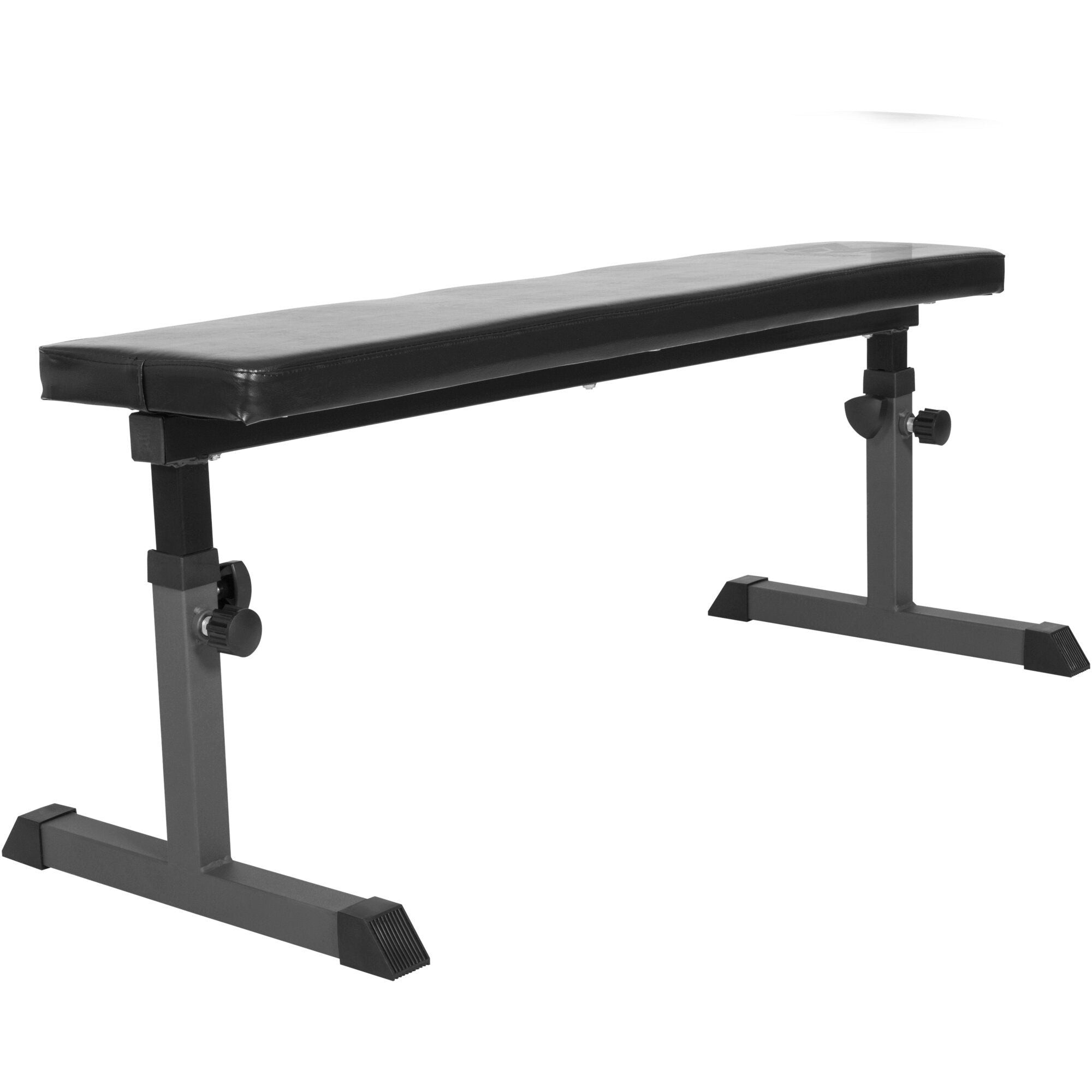 GORILLA SPORTS Hantelbank Flachbank E-Series verstellbar, (1-tlg)