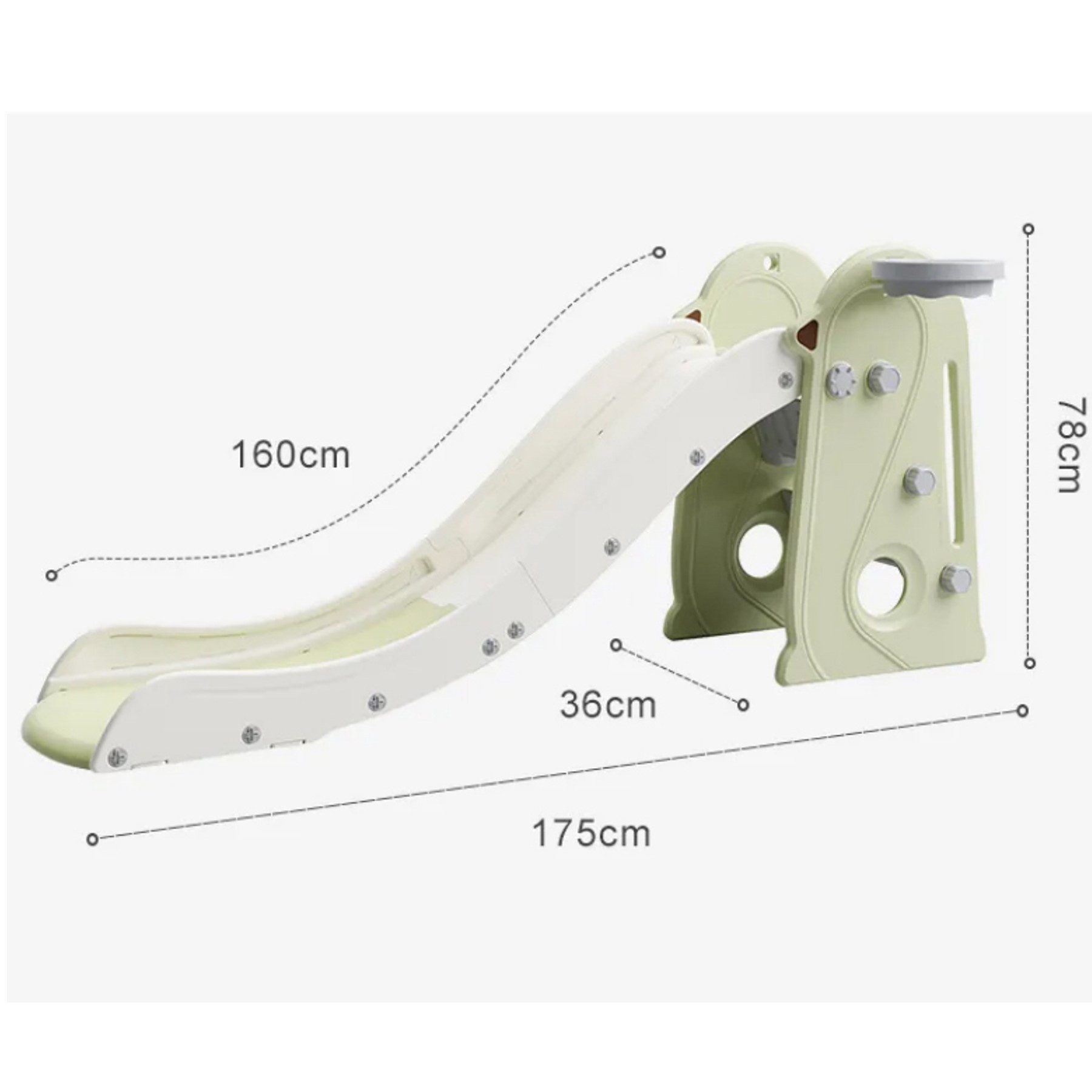 TikTakToo Indoor-Rutsche klappbar, pastell, Gartenrutsche Kinderrutsche günstig online kaufen