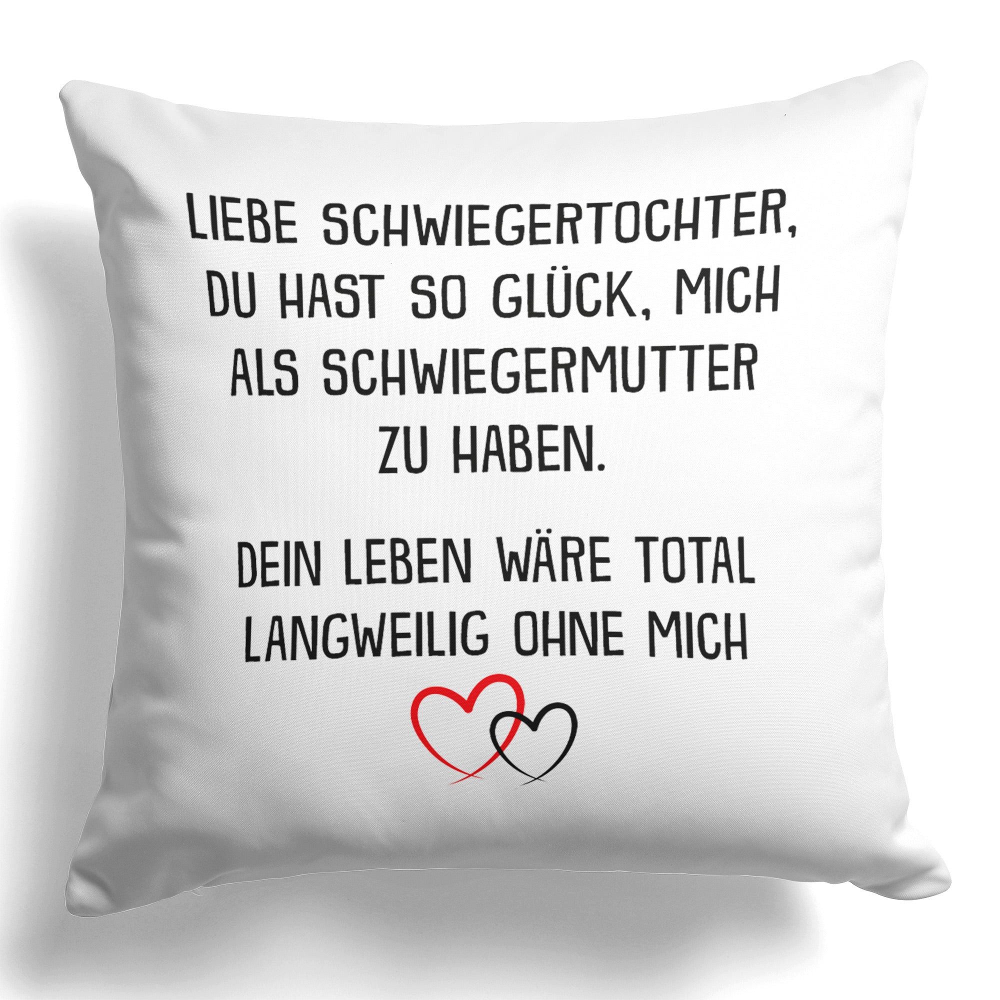 22Feels Dekokissen Schwiegertochter Geschenk v. Schwiegermama Hochzeit