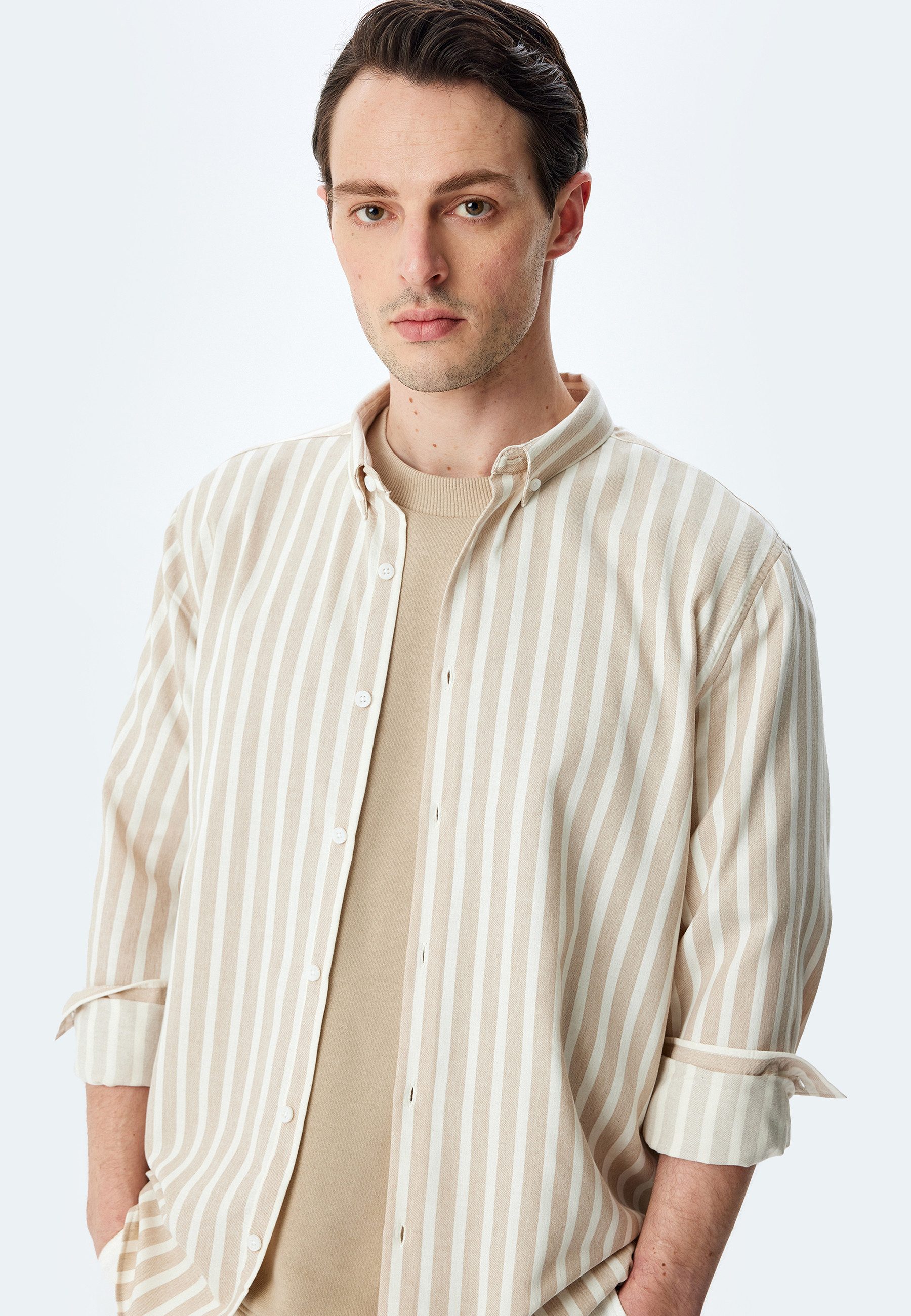 Koton Langarmshirt Hemdkragen Mit Knöpfen Langärmelig Langarmshirt