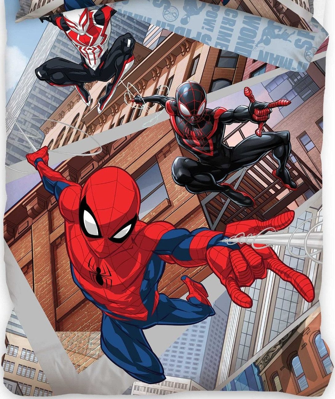 Carbotex Bettwäsche Marvel Spiderman - Wende-Bettwäsche-Set, 135x200 & 80x80, Spider-Man, Baumwolle, 100% Baumwolle – Bild 3 von 4