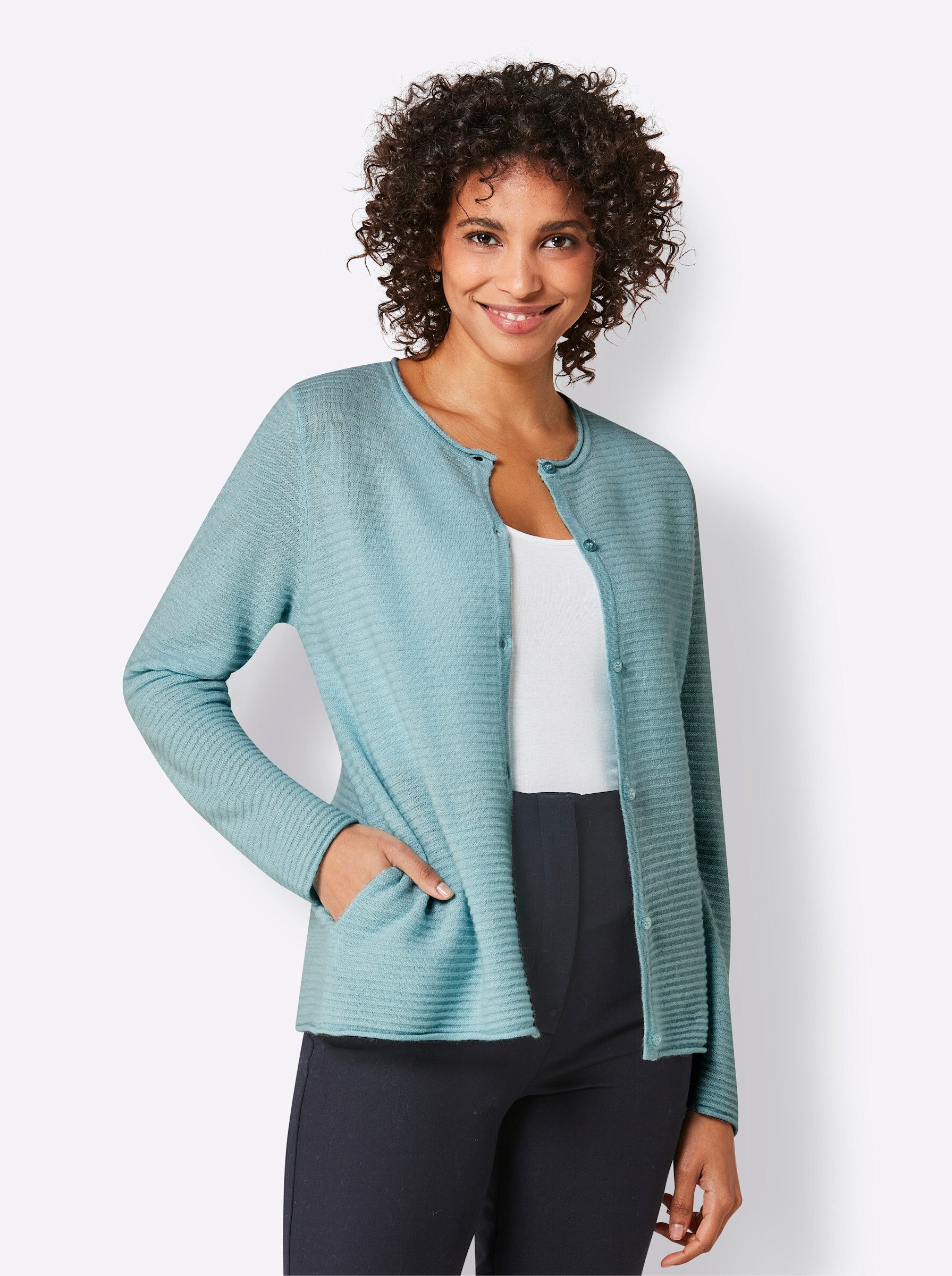 creation L Strickjacke Kaschmir-Strickjacke