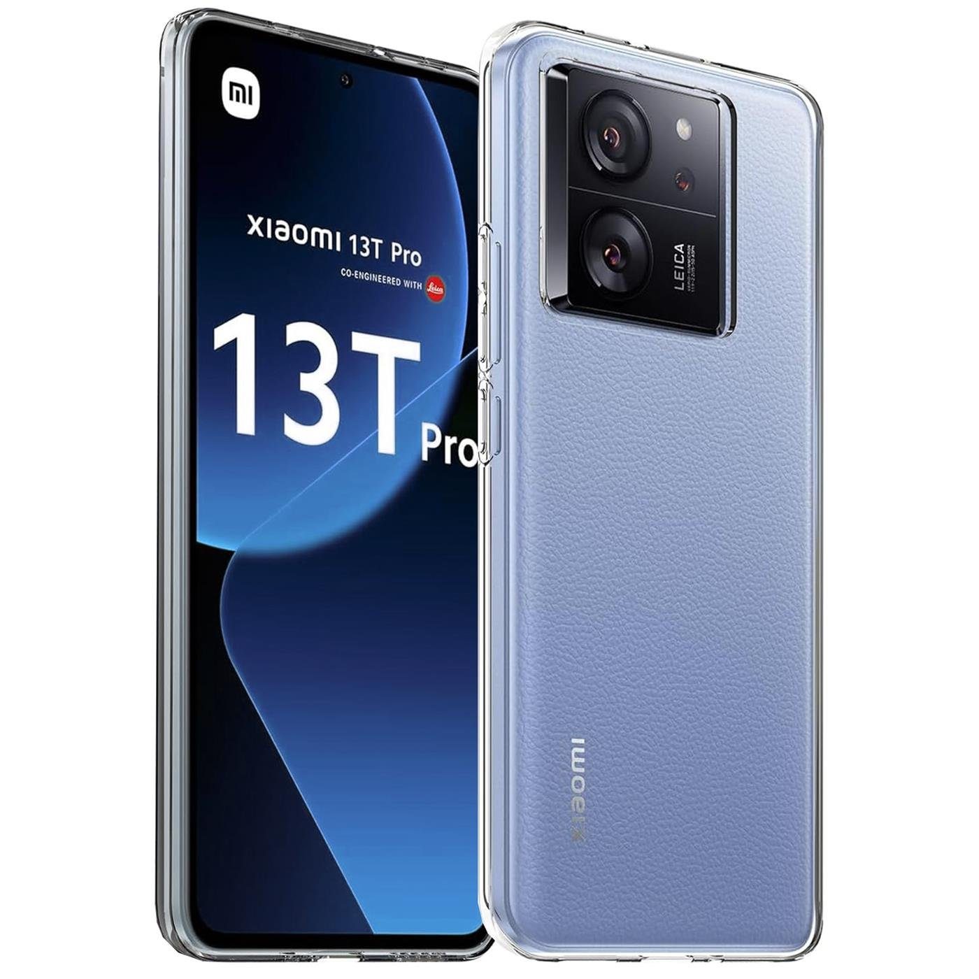 CoolGadget Handyhülle Transparent Ultra Slim Case für Xiaomi 13T / 13T Pro 6,67 Zoll, Silikon Hülle Dünne Schutzhülle für Xiaomi 13T, 13T Pro Hülle