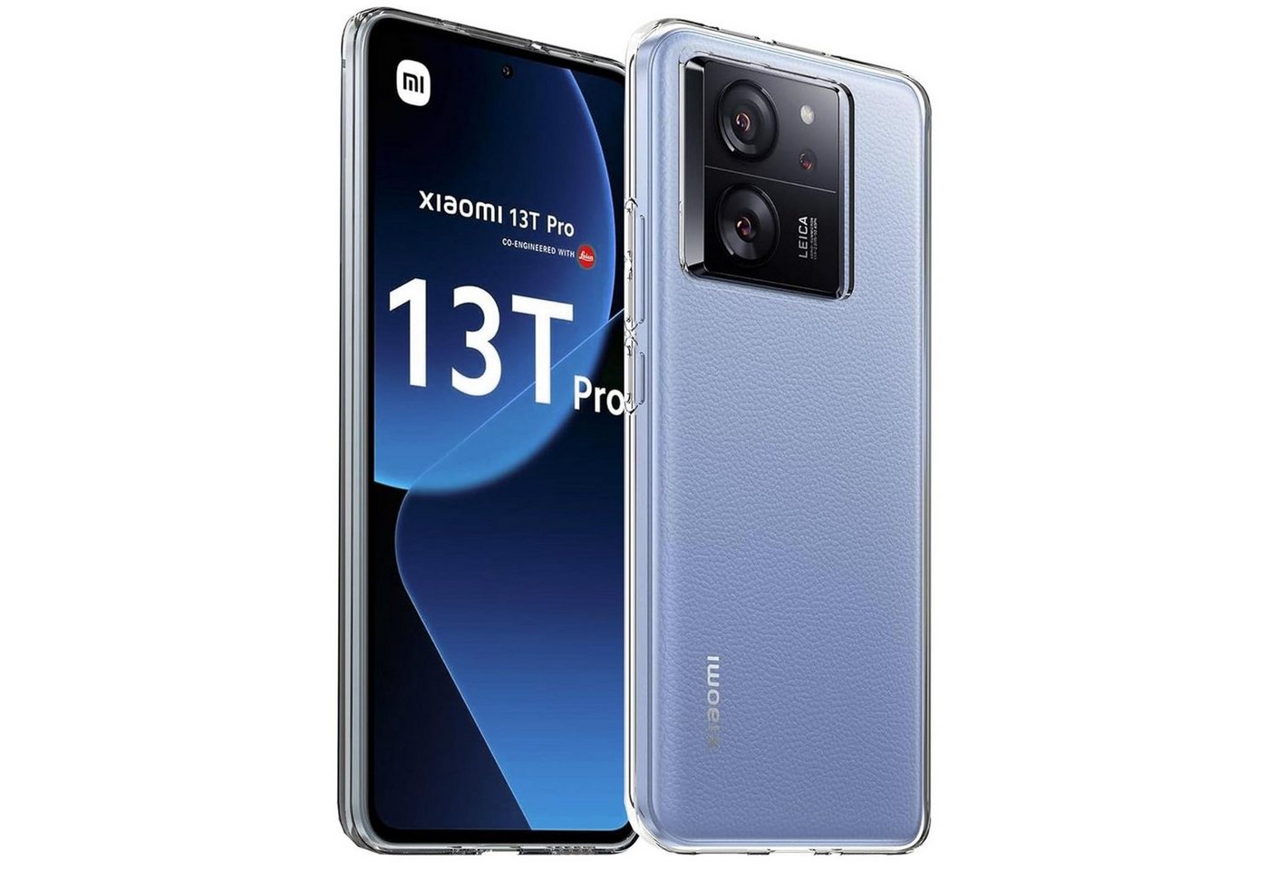 CoolGadget Handyhülle Silikon Handy Hülle Slim für Xiaomi 13T / 13T Pro 6,67 Zoll, dünne TPU Schutzhülle Case in transparent / durchsichtig