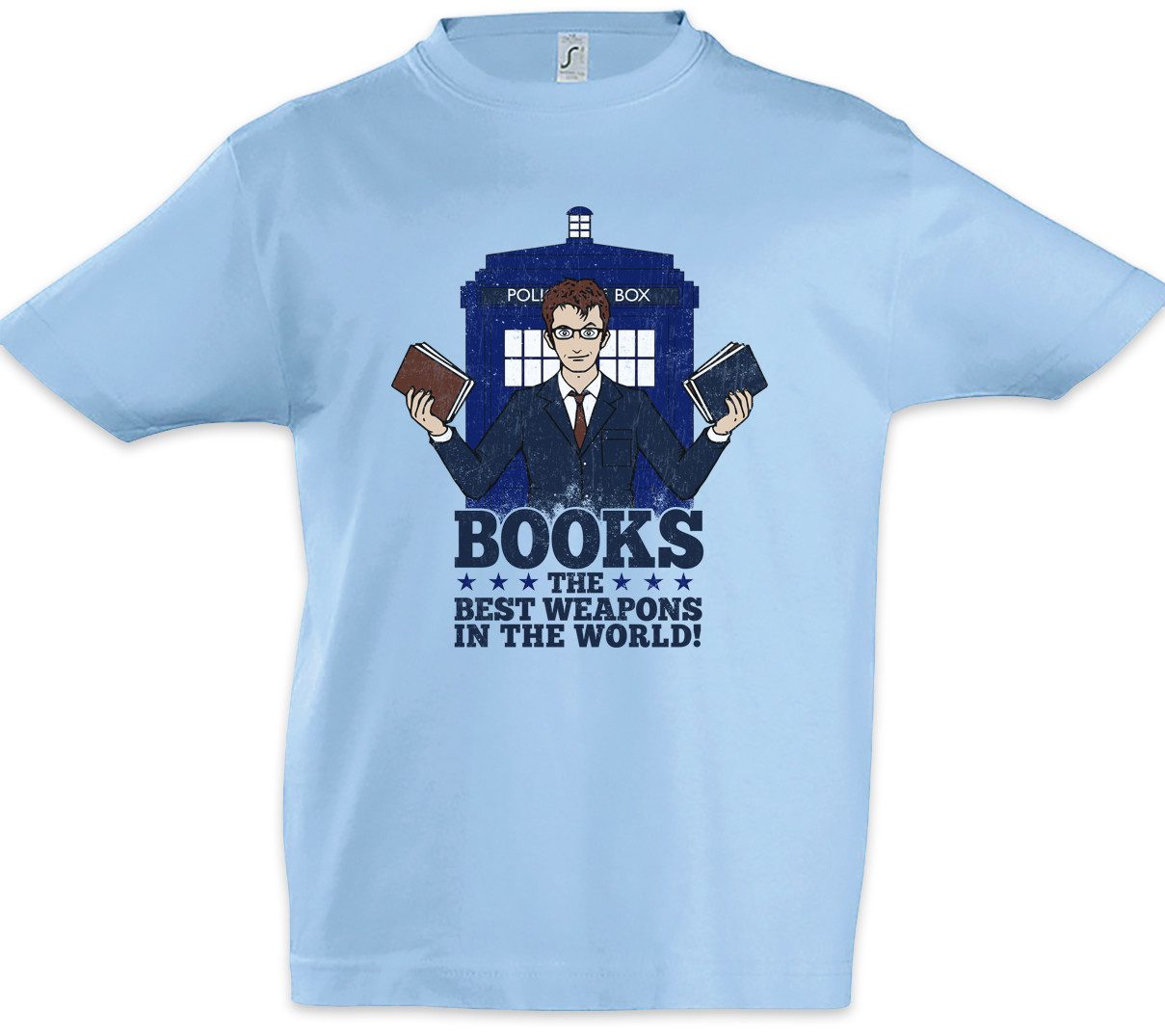 Urban Backwoods Print-Shirt Books Are Weapons Kinder T-Shirt Best World Bücher Buch Book Love (1-tlg) Liebe Lehrer Bibliothekar Addiction