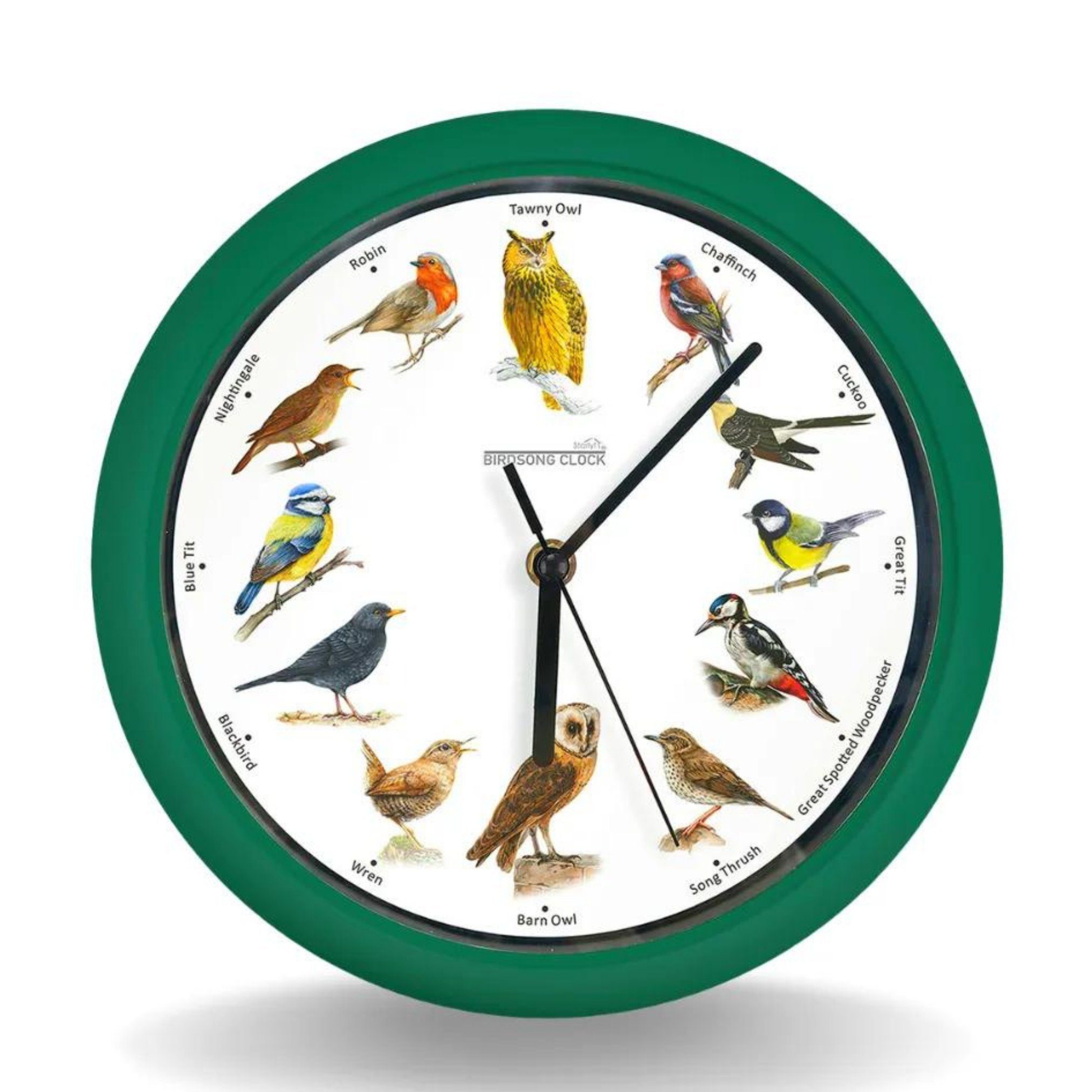 Starlyf Wanduhr Birdsong Clock (Uhr mit natürlichen Vogelstimmen, 25x25cm, günstig online kaufen