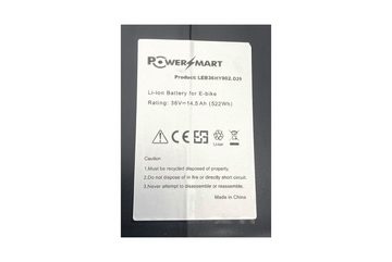 PowerSmart LEB36HY002.D29 E-Bike Akku für Kalkhoff Agattu Impulse 360 Li-ion 14500 mAh (36 V)