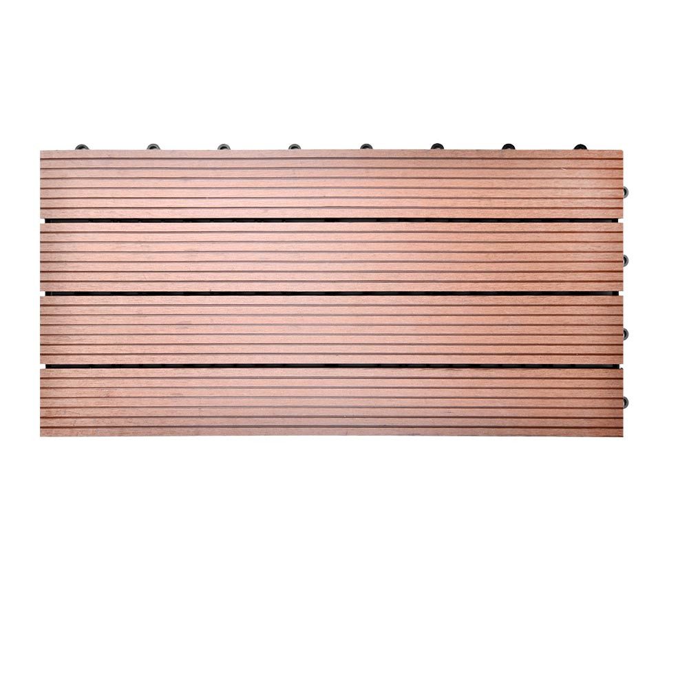 euroharry WPC-Fliesen 22-St. 4m² Terrassenplatten, 30x60 cm WPC-Fliesen Klickfliese