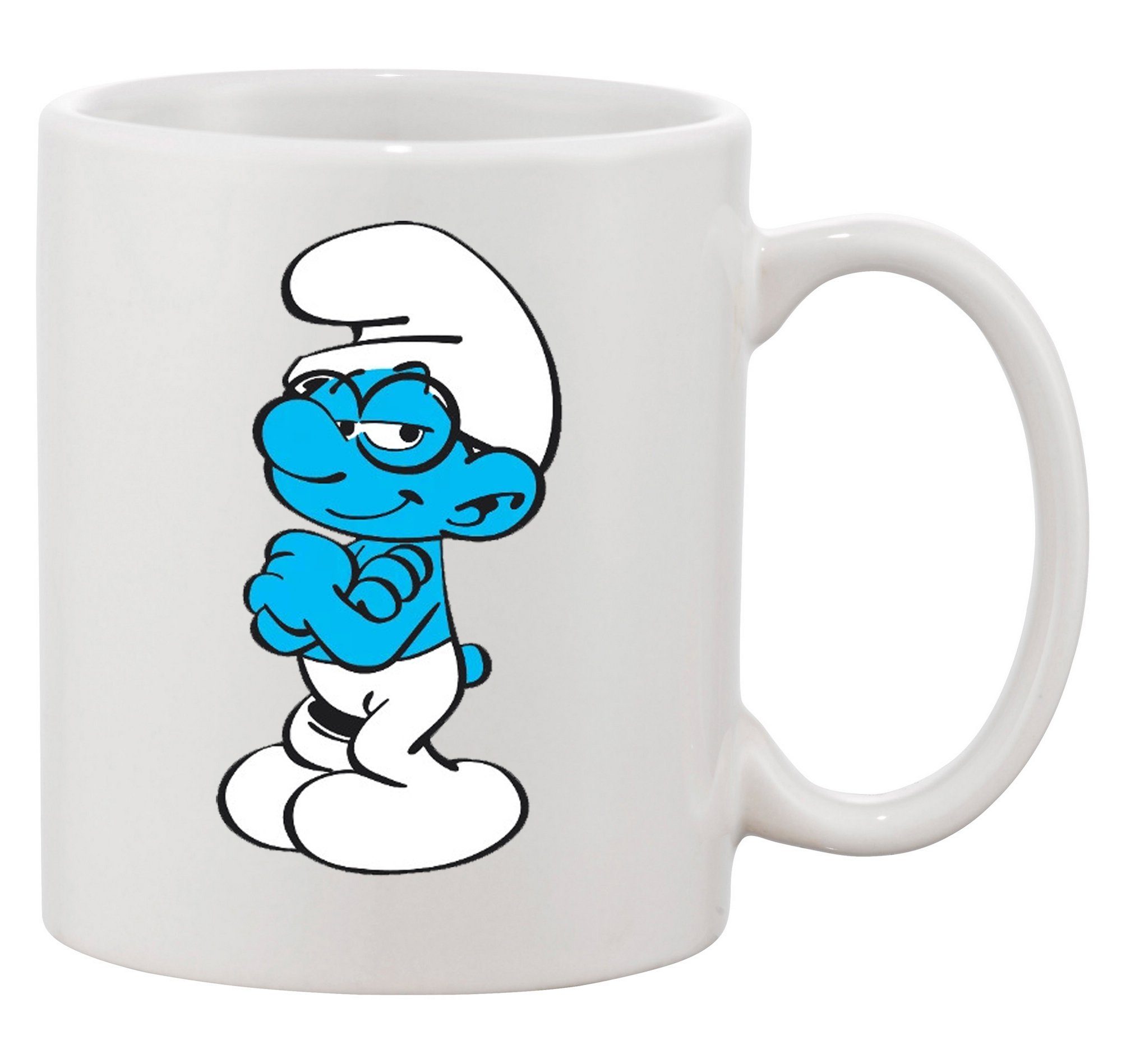 Blondie & Brownie Tasse Schlaubi Schlumpf Schlümpfe Schlumpfine, Keramik