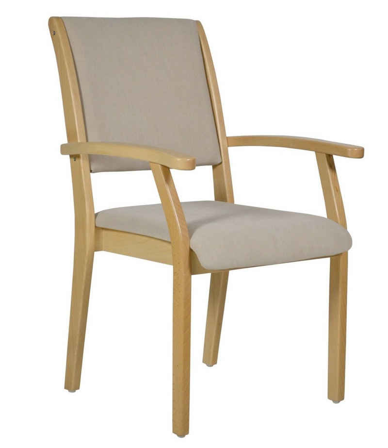 Devita Stuhl »Seniorenstuhl Pflegestuhl Kerry - Verschiedene Sitzhöhen« (Einzel), stapelbar, standfest, verschieden Sitzhöhe wählbar, versch. Bezüge wählbar