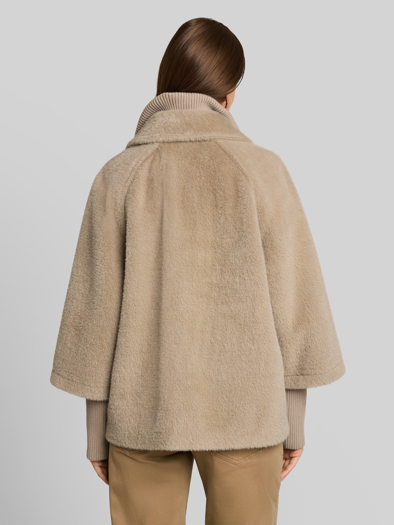 TOM TAILOR Sommerjacke Jacken Cosy Cape Jacke im 2-in-1-Look – Bild 3 von 5