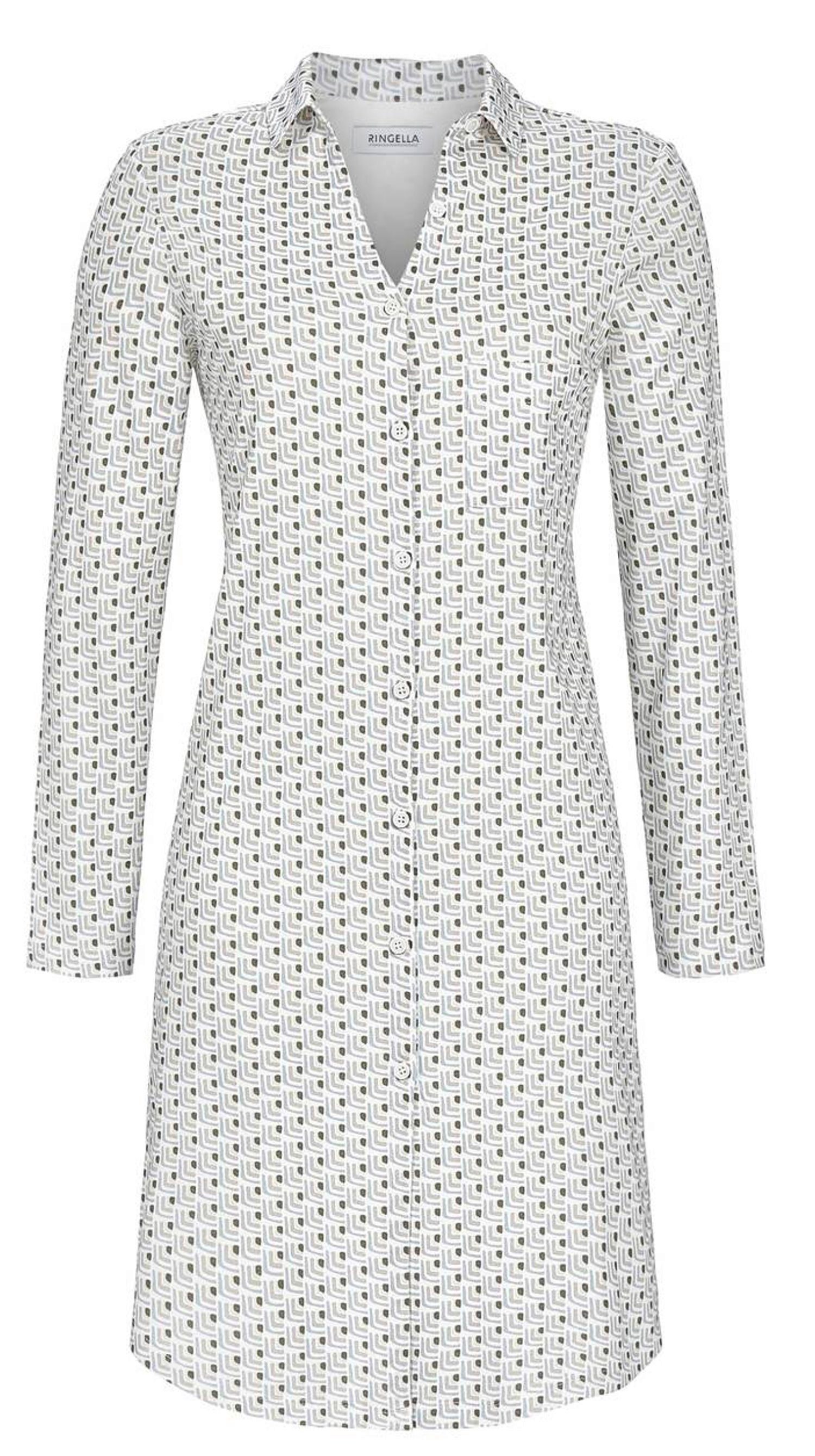 Nachthemd geknöpft (1-tlg) Design Ringella Modisches Damen Nachthemd