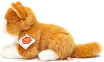 Teddy Hermann® Kuscheltier Katze rot, 20 cm, zum Teil aus recyceltem Material