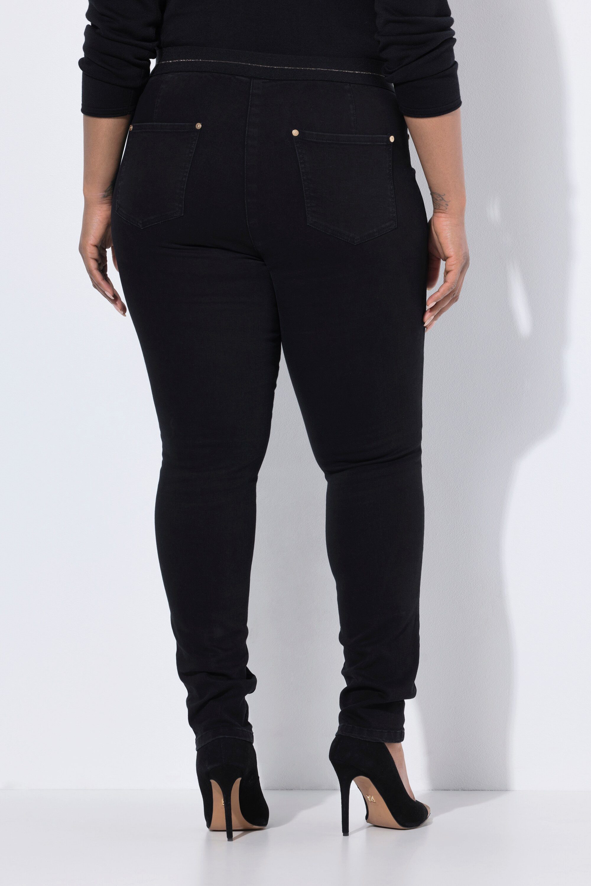 Ulla Popken Jeggings Jeggings Sarah schmales Bein Elastikbund Stretch
