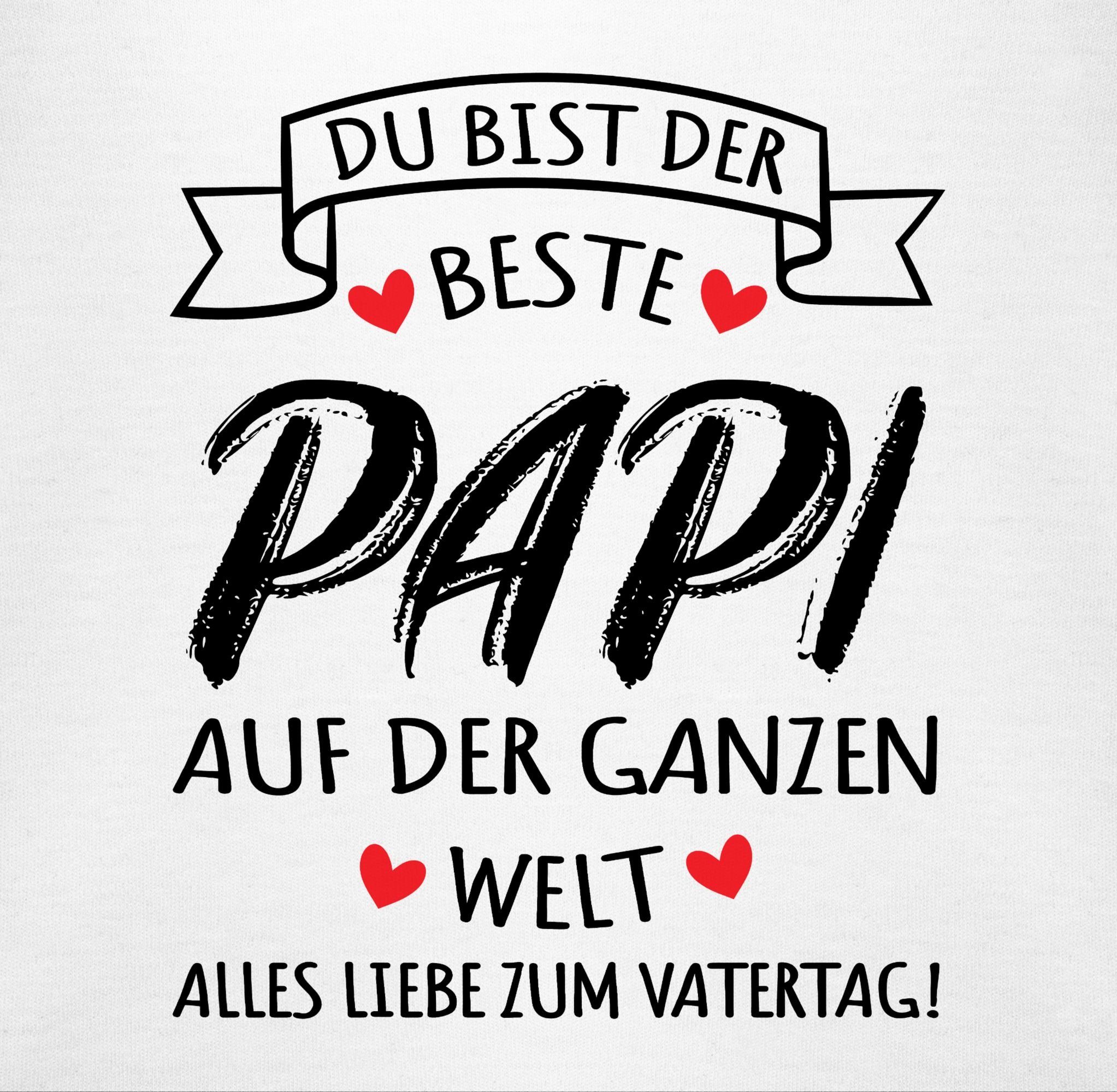 Shirtracer Shirtbody Beste Papa der Welt Geschenke, Alles liebe zum Vatertag Geschenk Vatertag Baby