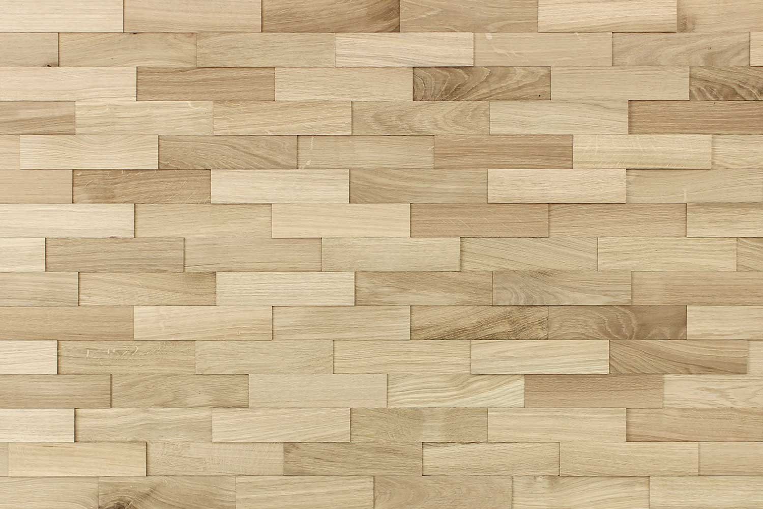 Wodewa Wandpaneel Echtholz Eiche Natur, strukturiert natur - Serie 200, BxL: 5,00x20,00 cm, 1,00 qm, (Set, 100-tlg) zur Decken- und Wandmontage geeignet, Farbe hellbraun, 3D-Optik