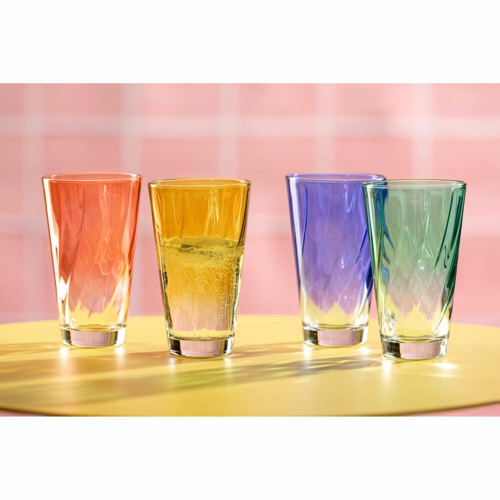 LEONARDO Glas Twist Blau 300 ml, Glas