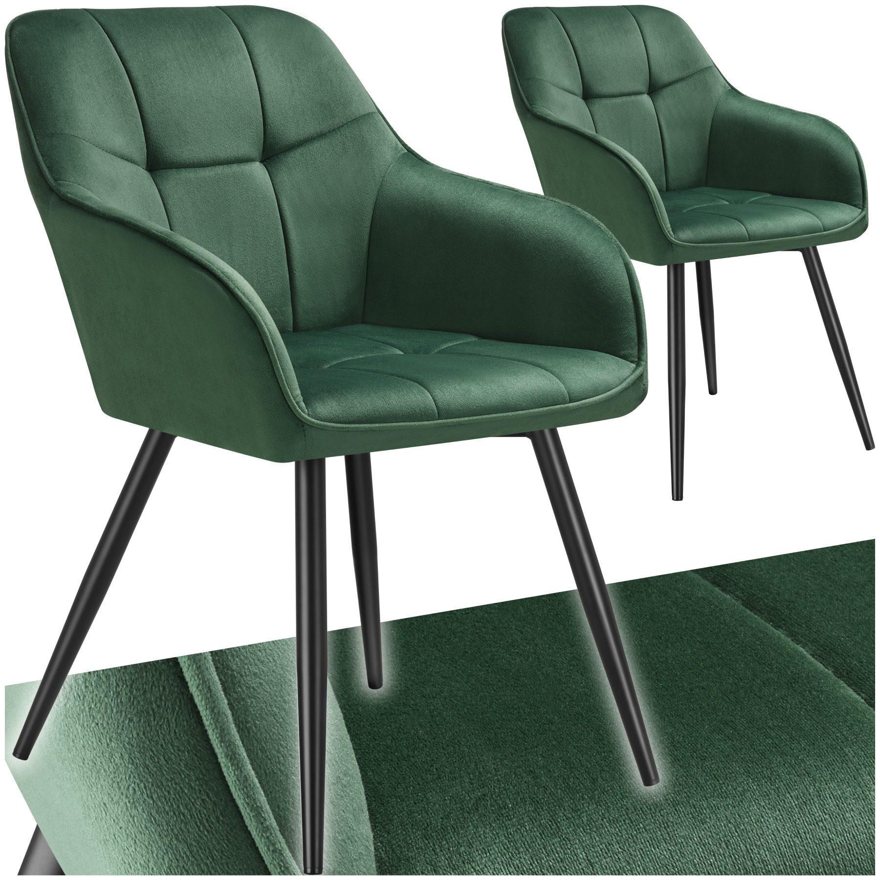 tectake Esszimmerstuhl Marilyn (Set, 2 St), günstig online kaufen