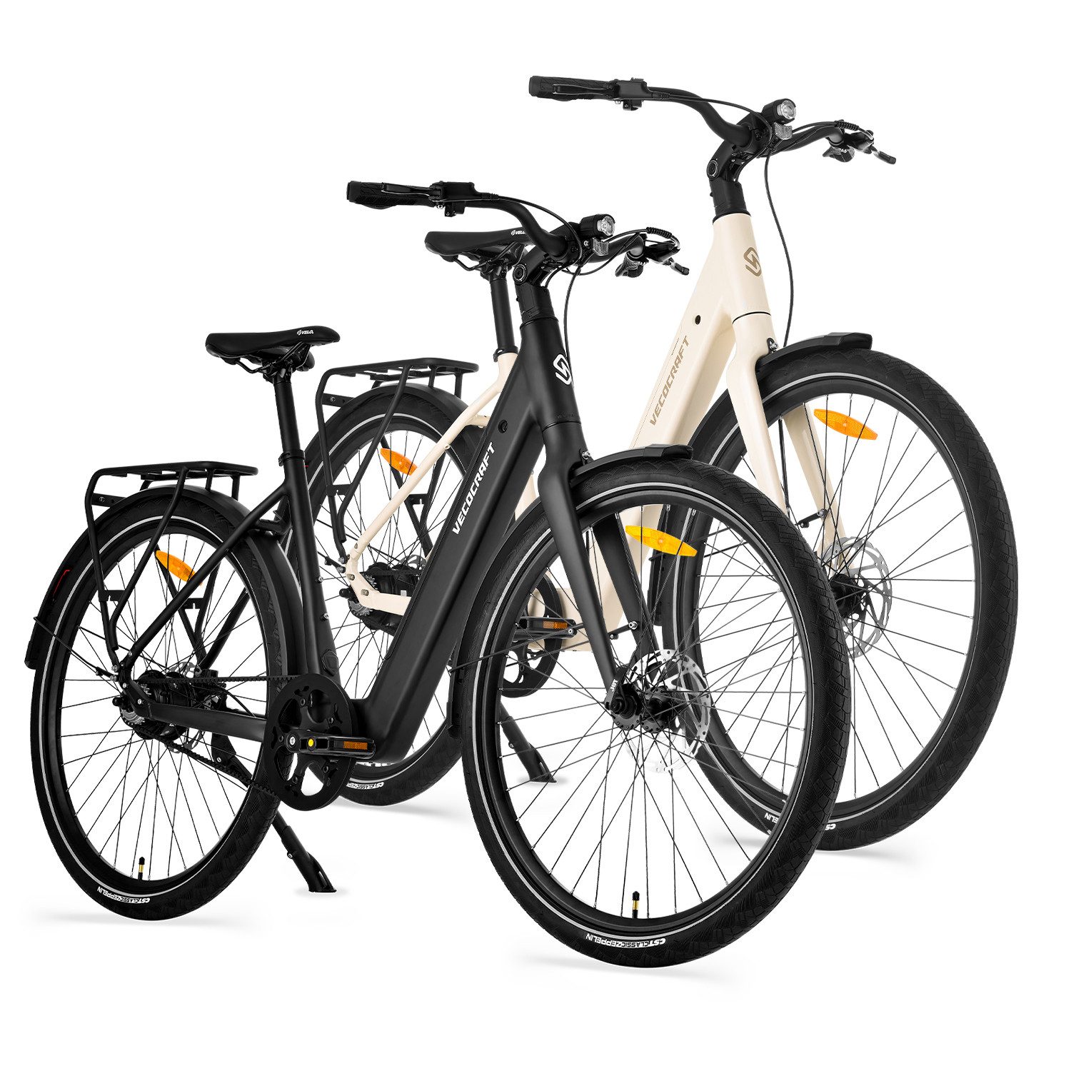VECOCRAFT E-Bike Cityrad LUNA 1.0 Zwei Einheiten 360Wh 28 zoll e bike damen Riemenantrieb, 1 Gang, Heckmotor, 360 Wh