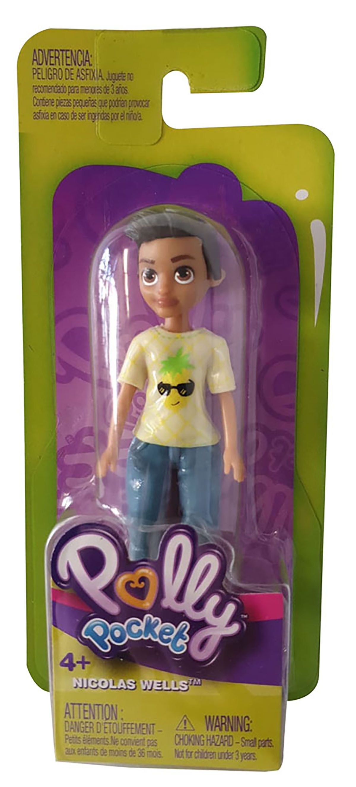 Polly Pocket Spielfigur Polly Pocket Einzelpuppe NICLAS mit blauer Hose, (1-tlg)