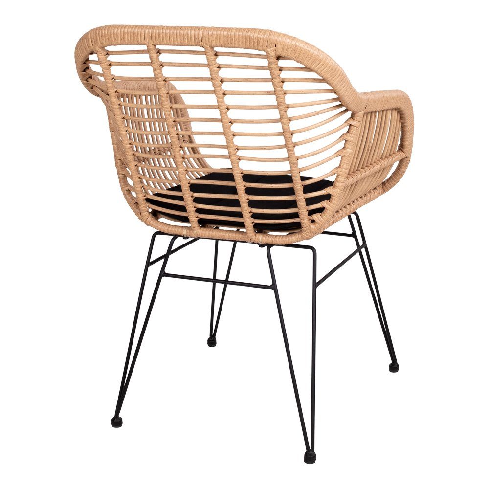 ebuy24 Relaxsessel 2er Set Trish Sessel mit Kissen, Rattan natur. (2-St)