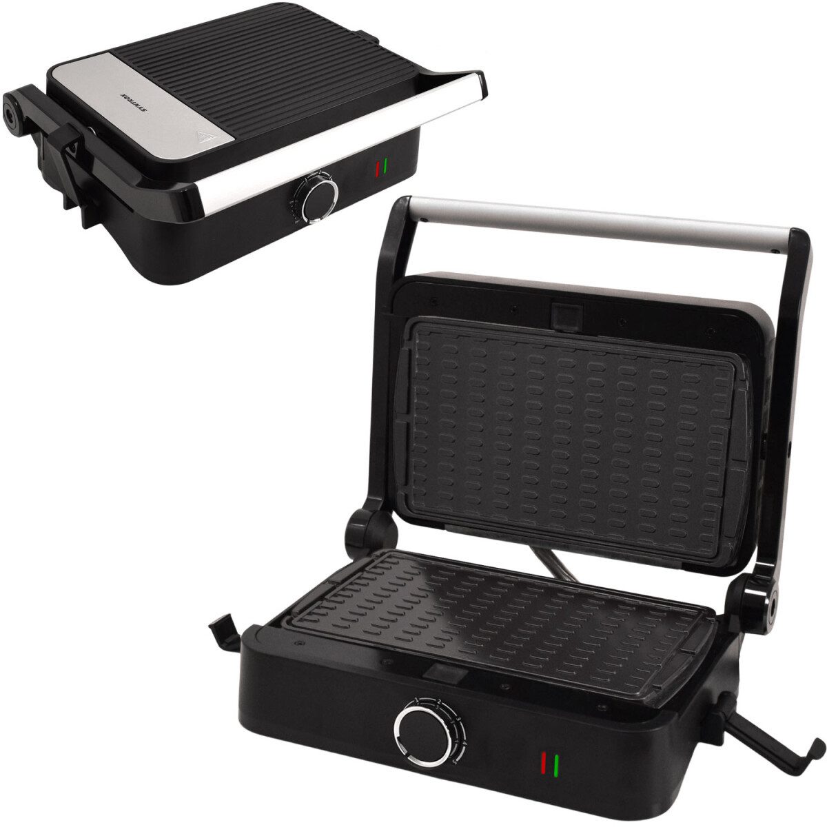 Syntrox Germany Küchenorganizer-Set Kombigerät Multifunktionsmaker mit Wechselplatten SM-1000W-Toledo Thi