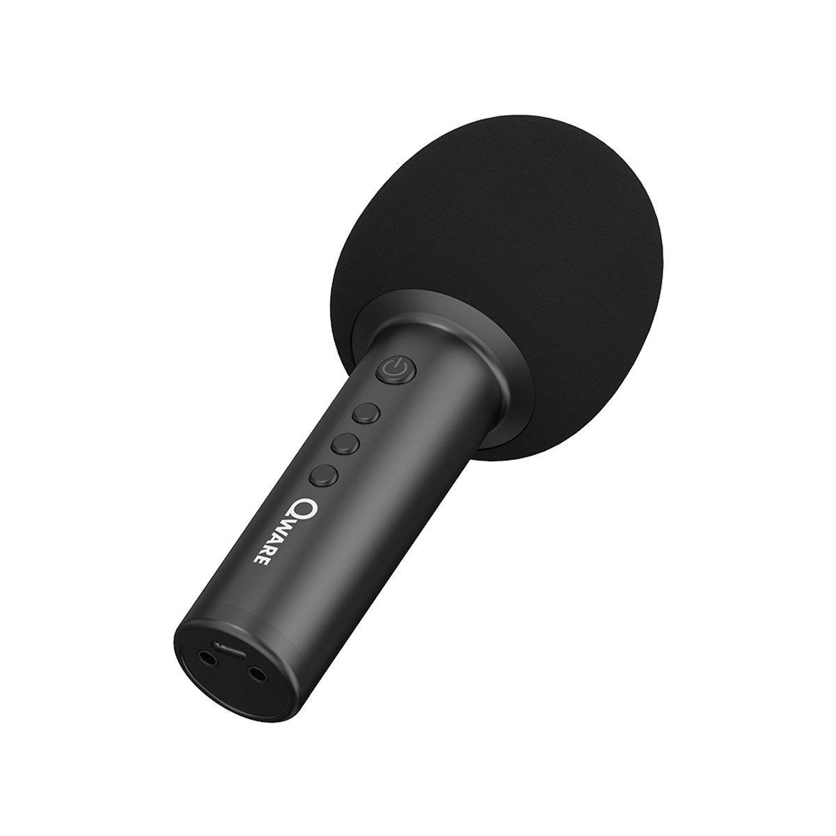 Qware Gaming Mikrofon Kabelloses Karaoke Mikrofon mit Bluetooth & Lautsprecher