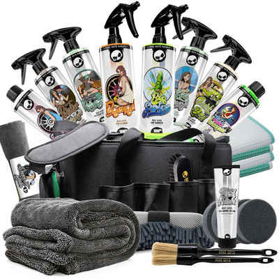 detailmate Reinigungs-Set Nuke Guys XL Set mit Tasche - Waschset Auto, (Autowaschset, 27-St), 27-teiliges Autopflege Set, Auto Reinigungsset Außen und Innen