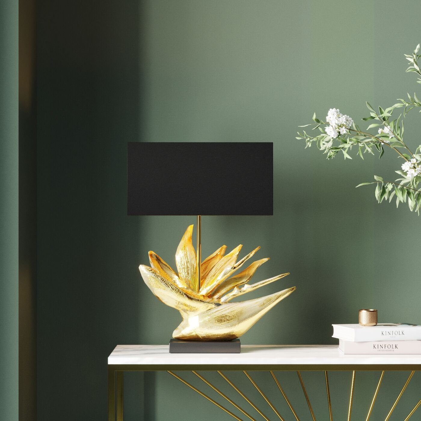 Kare Design Tischleuchte Tropical Flower, ohne günstig online kaufen
