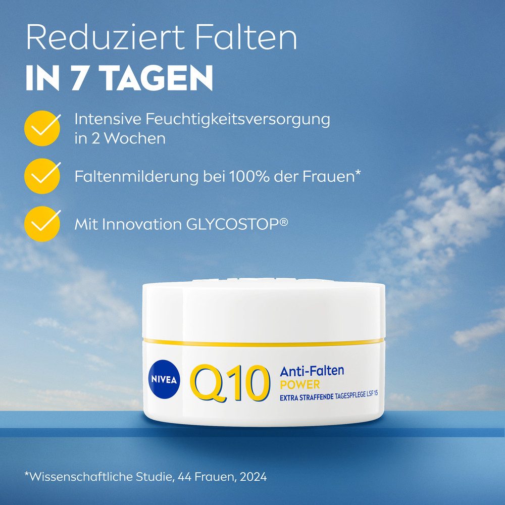 Nivea Tagescreme Q10 ANTI-FALTEN STRAFFENDE TAGEPFLEGE LSF 15, extra straffende Tagespflege