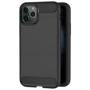 CoolGadget Handyhülle Carbon Handy Hülle für Apple iPhone 11 Pro Max 6,5 Zoll, robuste Telefonhülle Case Schutzhülle für iPhone 11 Pro Max Hülle