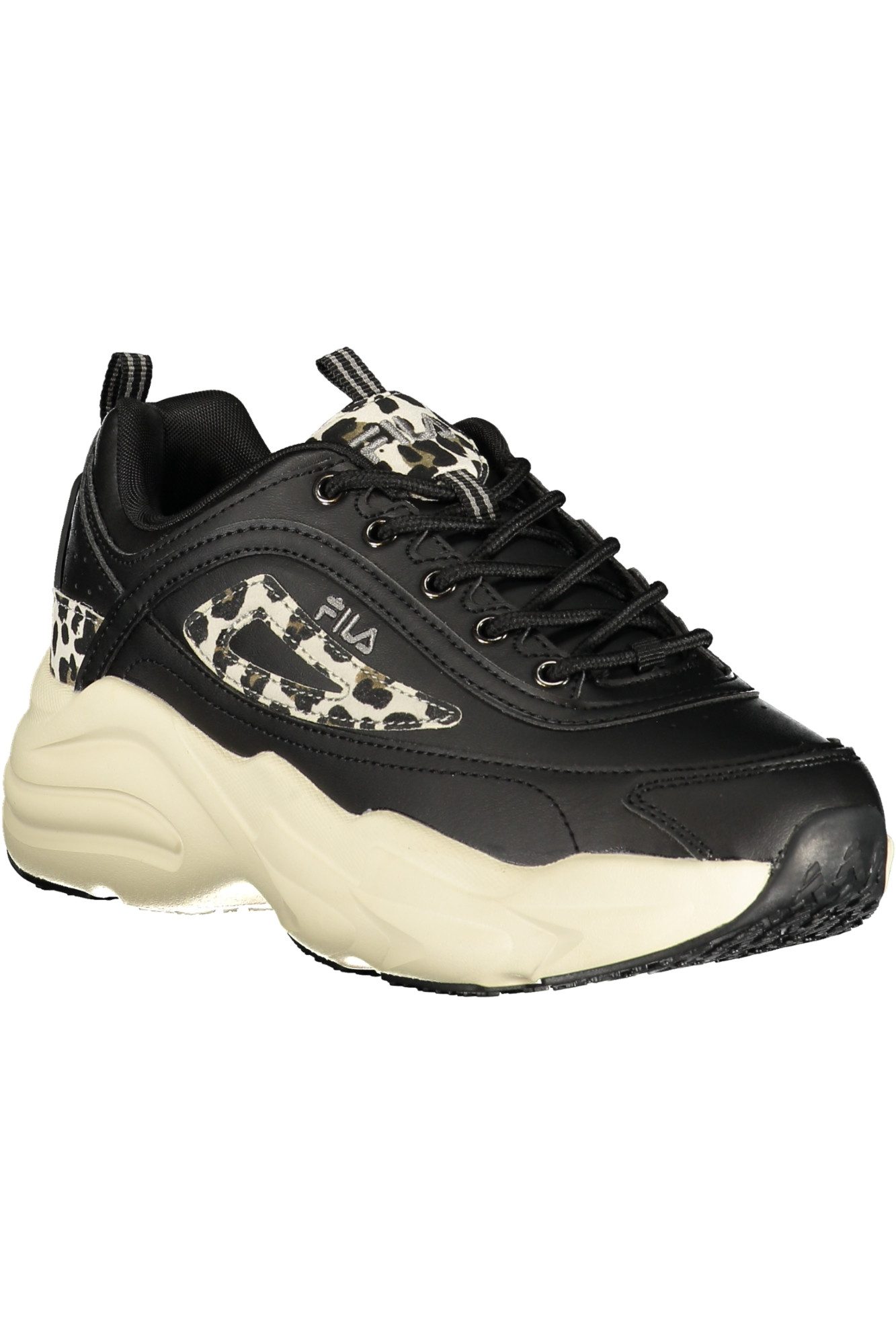 Fila Sneaker Damen Sportschuh Schwarz mit Kontrasten & Stickerei günstig online kaufen