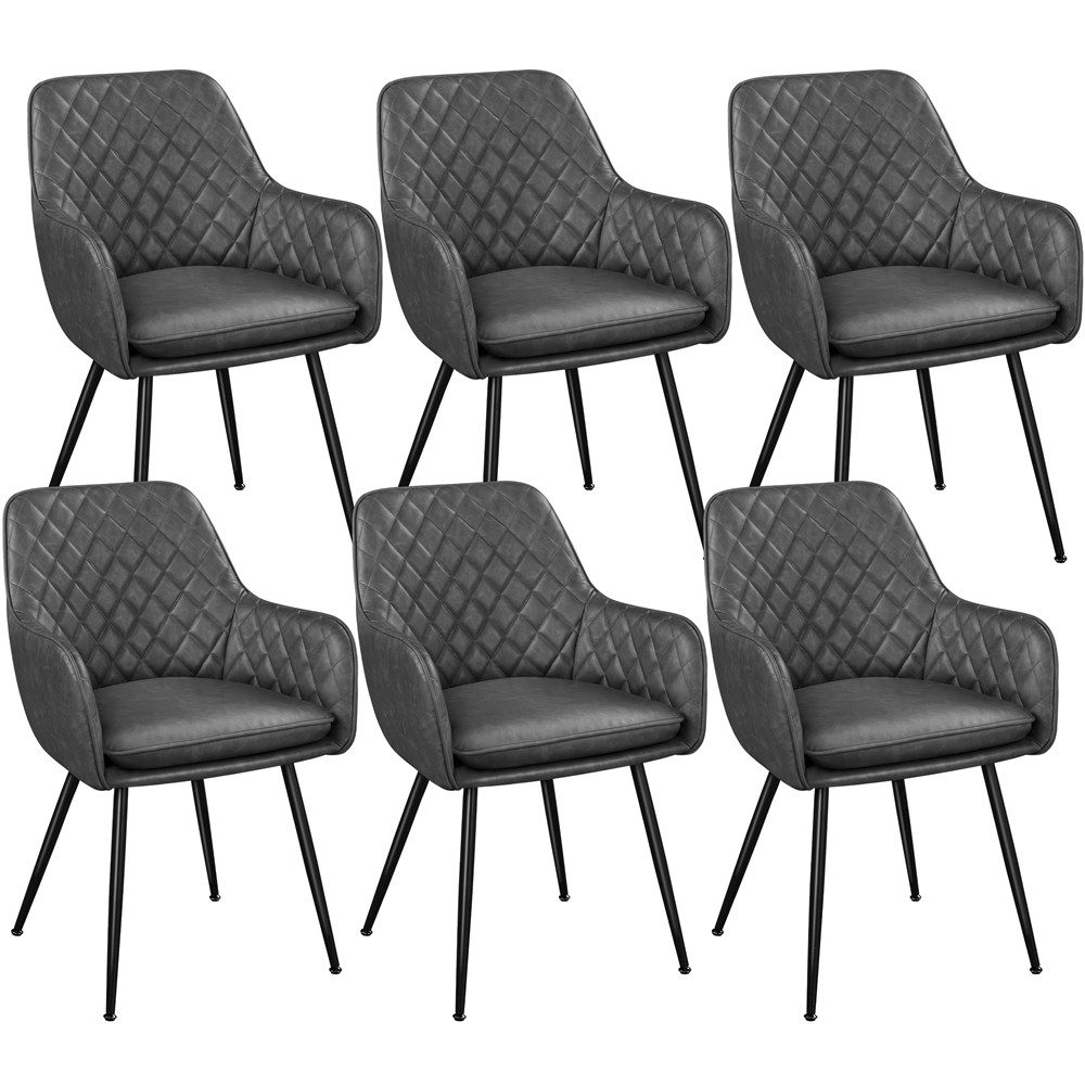 Yaheetech Esszimmerstuhl Küchenstühle (6 St), Stuhl-Set günstig online kaufen