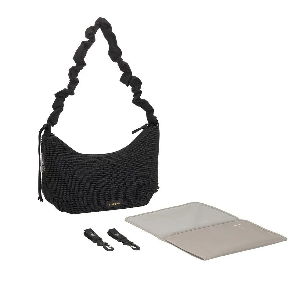 LÄSSIG Wickeltasche Lunua Bum Bag Up Nubbed black