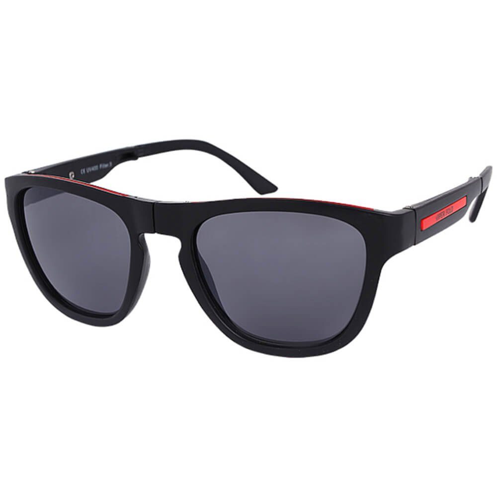 Goodman Design Herren Sonnenbrille 400 Schwarz Vintage Sonnenbrille UV Damen Klappbar. und Retro Nerdbrille Schutz