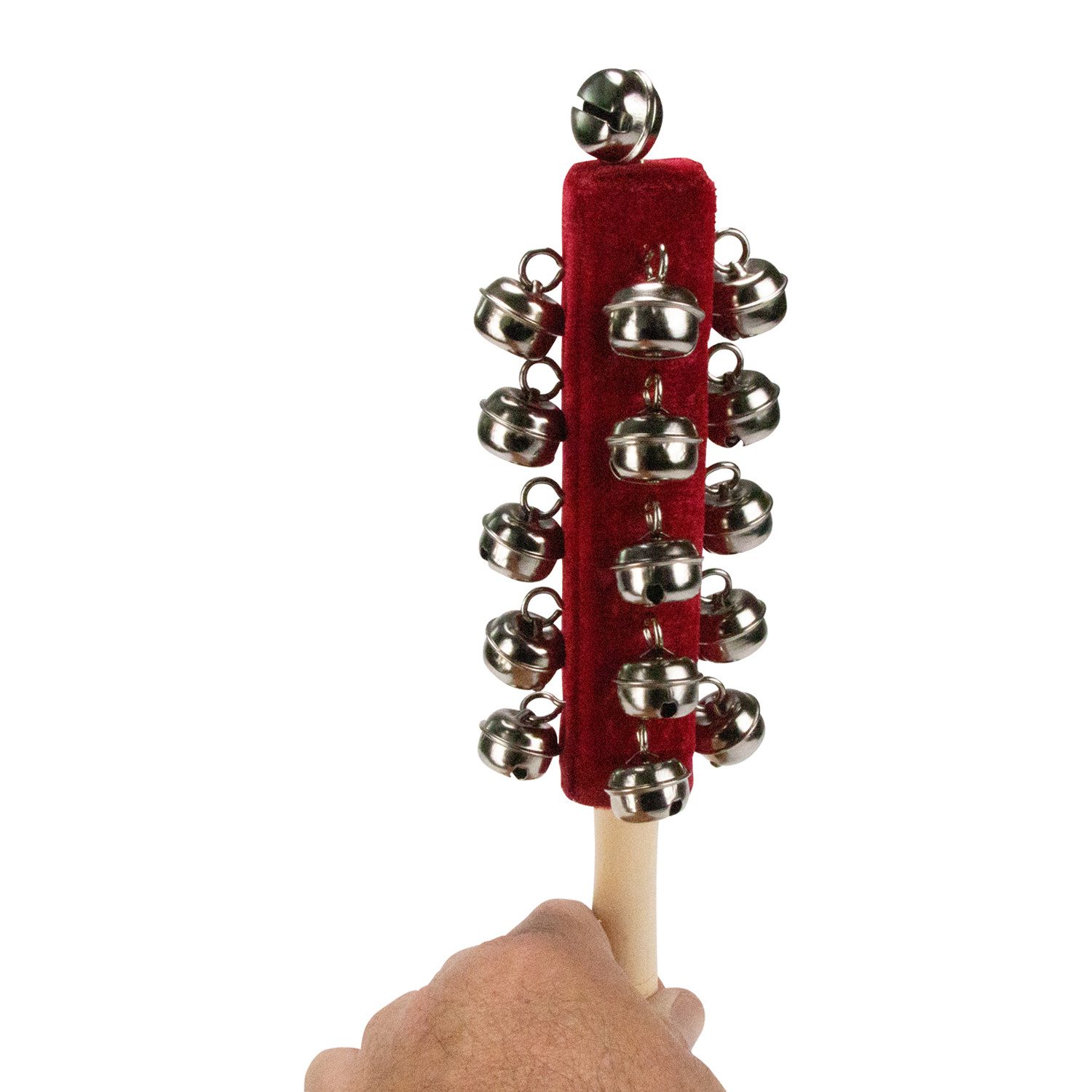GICO Spielzeug-Musikinstrument GICO Schellenrassel Schellenstab Holz günstig online kaufen