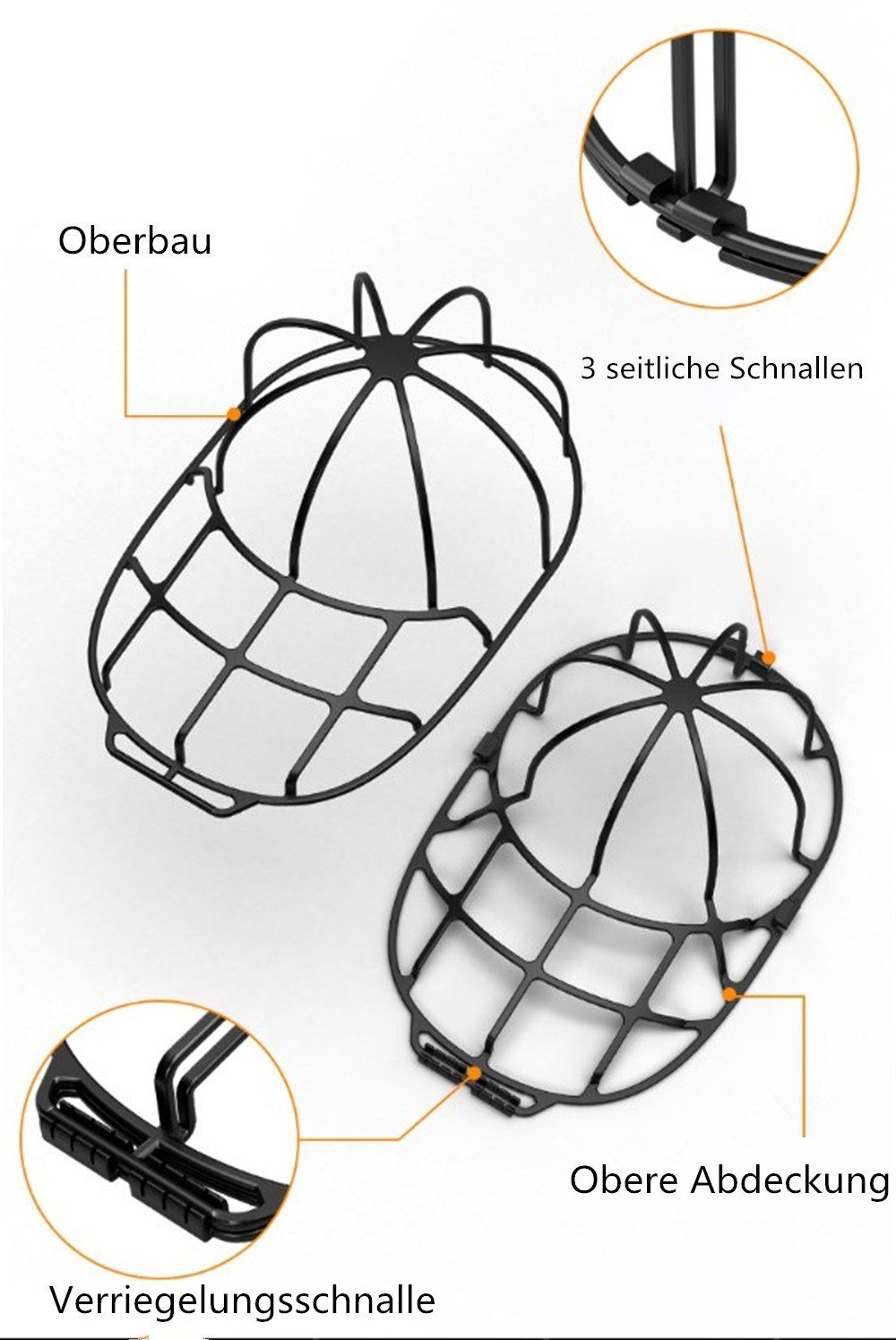 XDeer Ballonmütze 2 Stück Basecap,Hut-Unterlegscheibe Waschmaschinen Cap Waschgestell Kappen Waschmaschine für black Form Washer Geschirrspüler,Baseball oder für