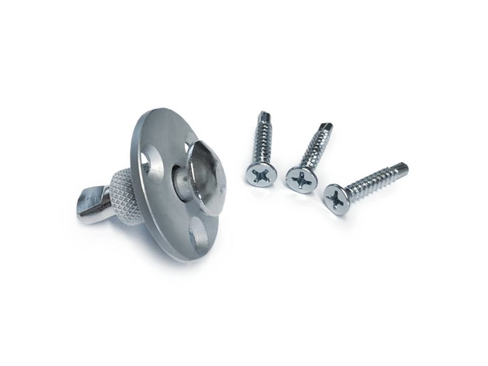 AirDeluxe Bodenanker Versenkbarer Bodenanker Bodenhülse aus Edelstahl 12mm, für Holzflächen, zum Aufschrauben, für Pool Schwimmbad Plane