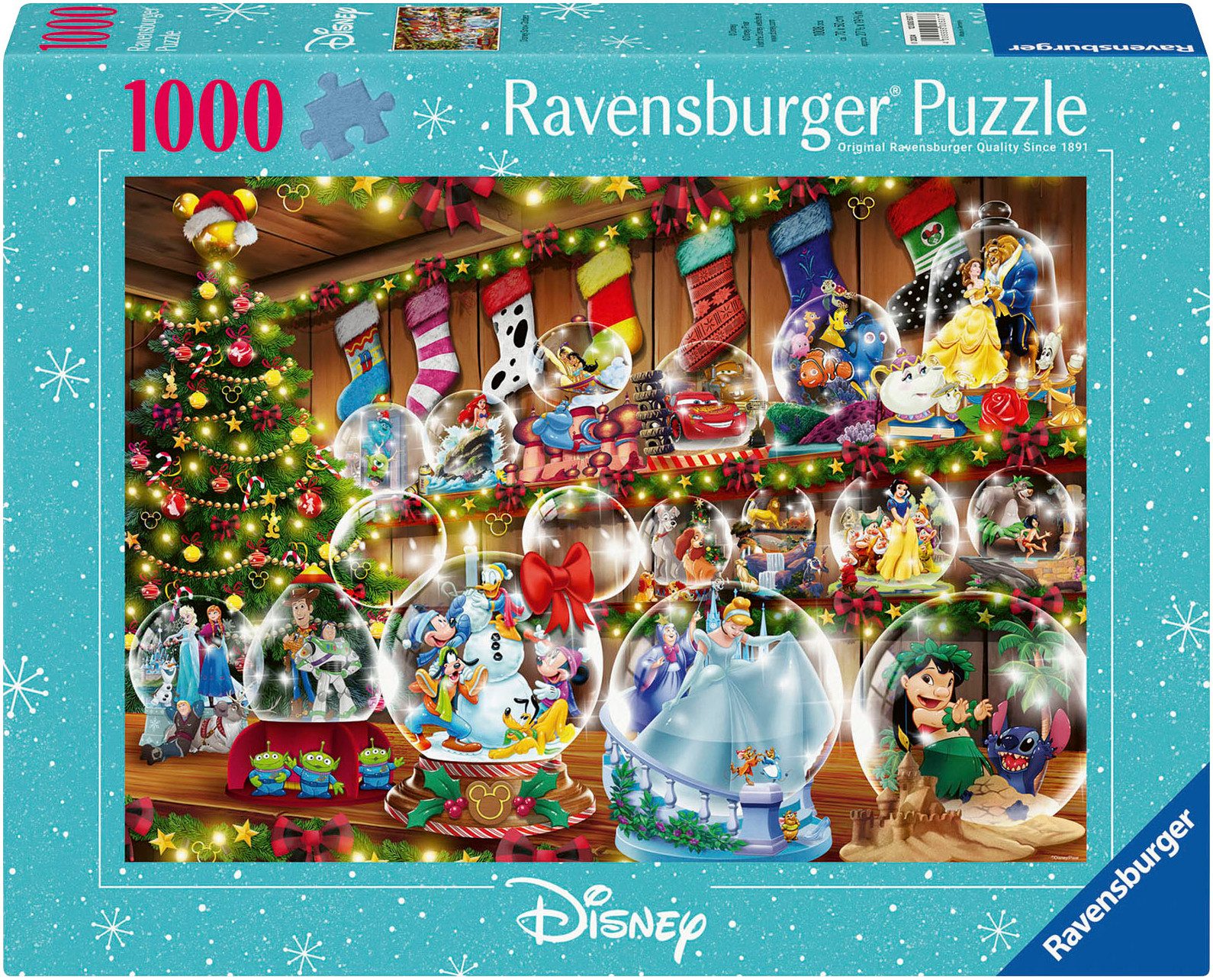 Ravensburger Puzzle Disney Classics, Schneekugelparadies, 1000 Puzzleteile, günstig online kaufen