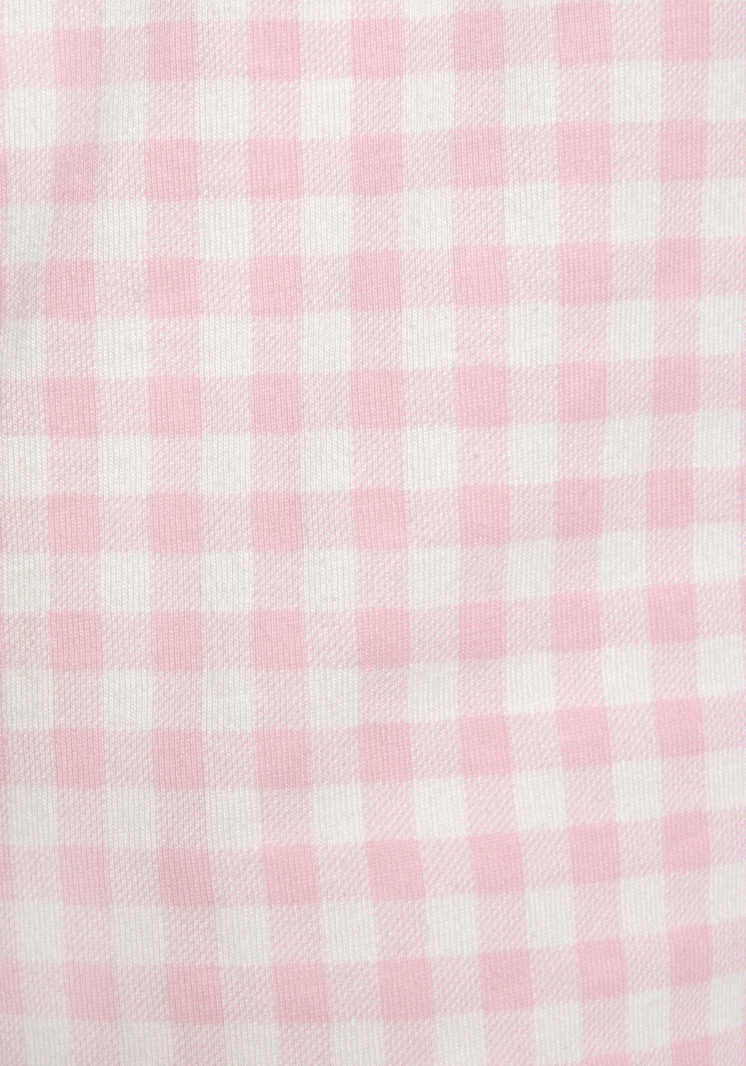 Vivance Dreams Shorty (2 mit Häkelkante rosa-weiß 1 Muster tlg., Stück) feinem und